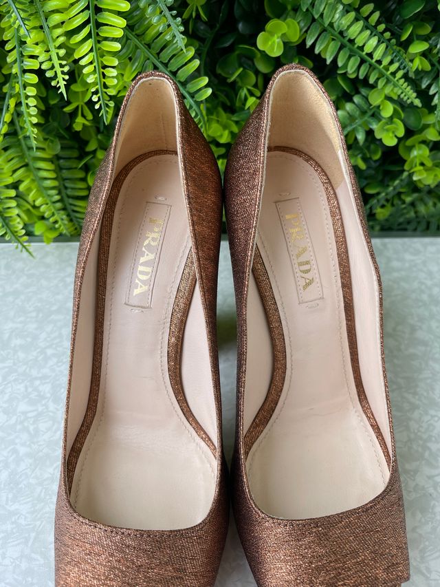 Sapato Prada Nylon Printed Pumps