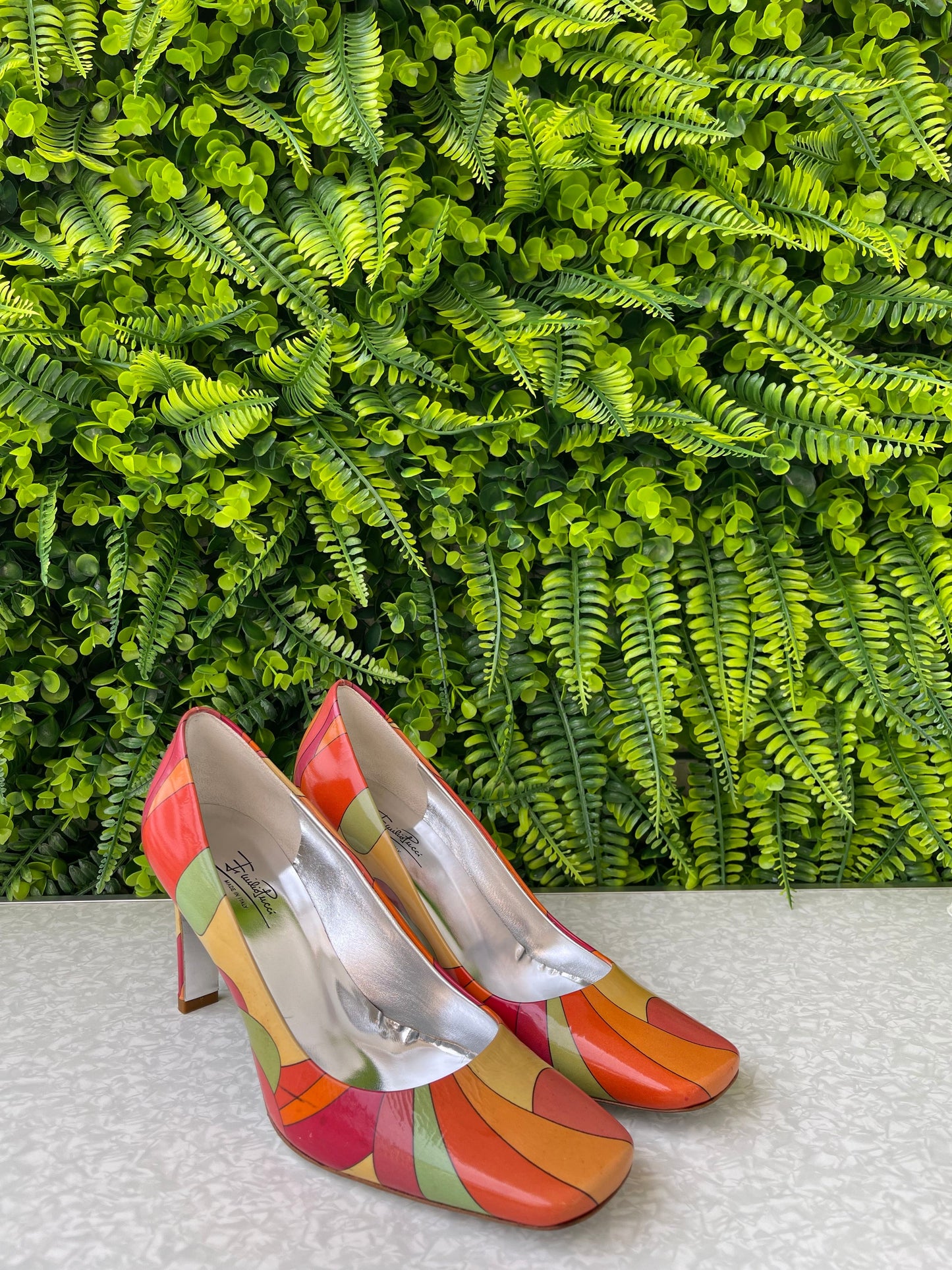 Scarpin Printed Emilio Pucci Laranja