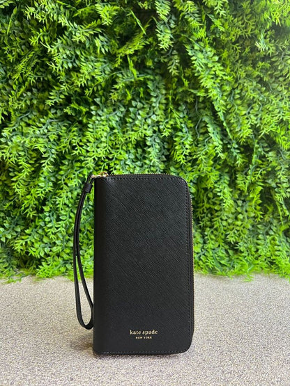 Carteira Kate Spade Saffiano Preta