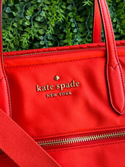 Kate Spade Crossbody Tote Nylon Vermelha